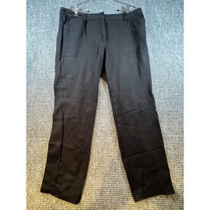 Calvin Klein Black Straight‎ Leg Dress Pants Women's Size 14